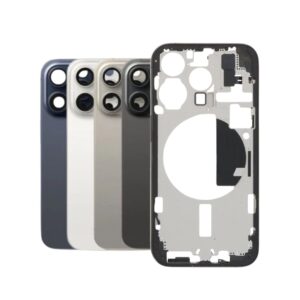 Carcasa Trasera Para iPhone 15 Pro E-sim Chasis Logo